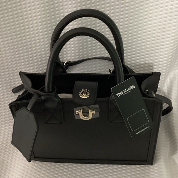 True Religion Handbags - True Religion Black Satchel Purse Contemporary Preppy New With Tags